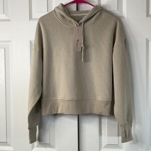 Harmony Balance Women’s Tan Hoodie Sweatshirt Size S
